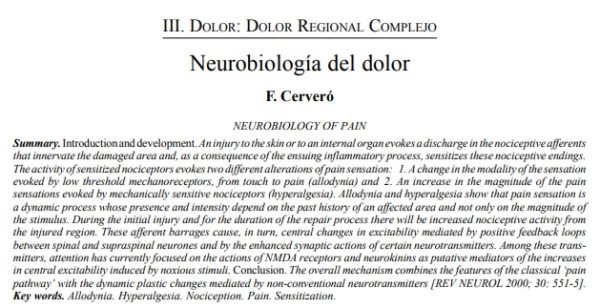 Neurobiología del dolor