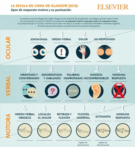 MD Calc relacionado con Escala de Glasgow en kinesiología y fisioterapia