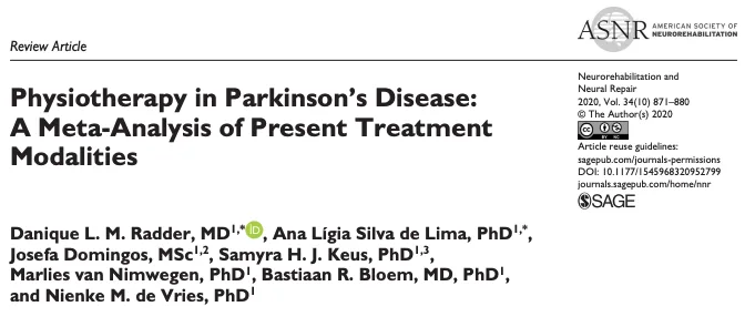 Tratamiento Parkinson para guía clínica de kinesiología y fisioterapia