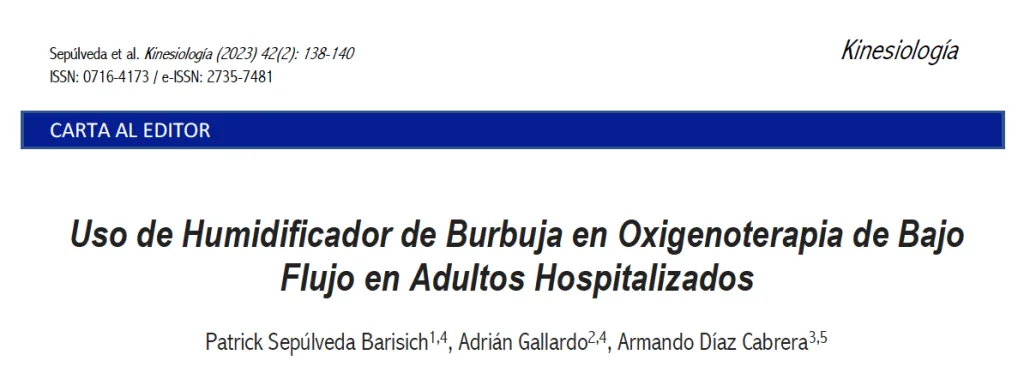 Cómo usar un ihalador relacionado con Oxigenoterapia en kinesiología y fisioterapia