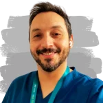 Retrato del kinesiólogo Daniel Rebolledo